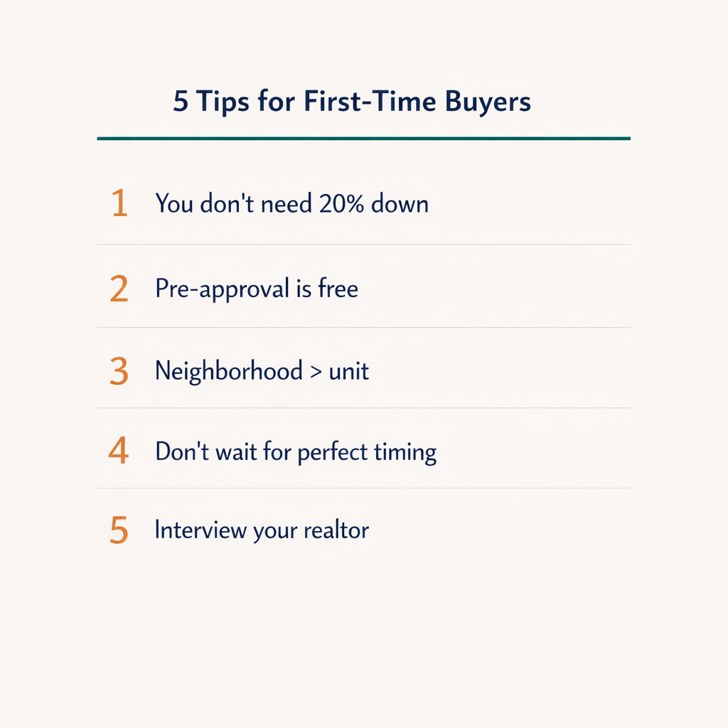 Five tips for first-time home buyers